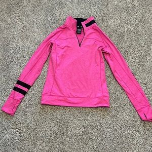 PINK pullover; size small